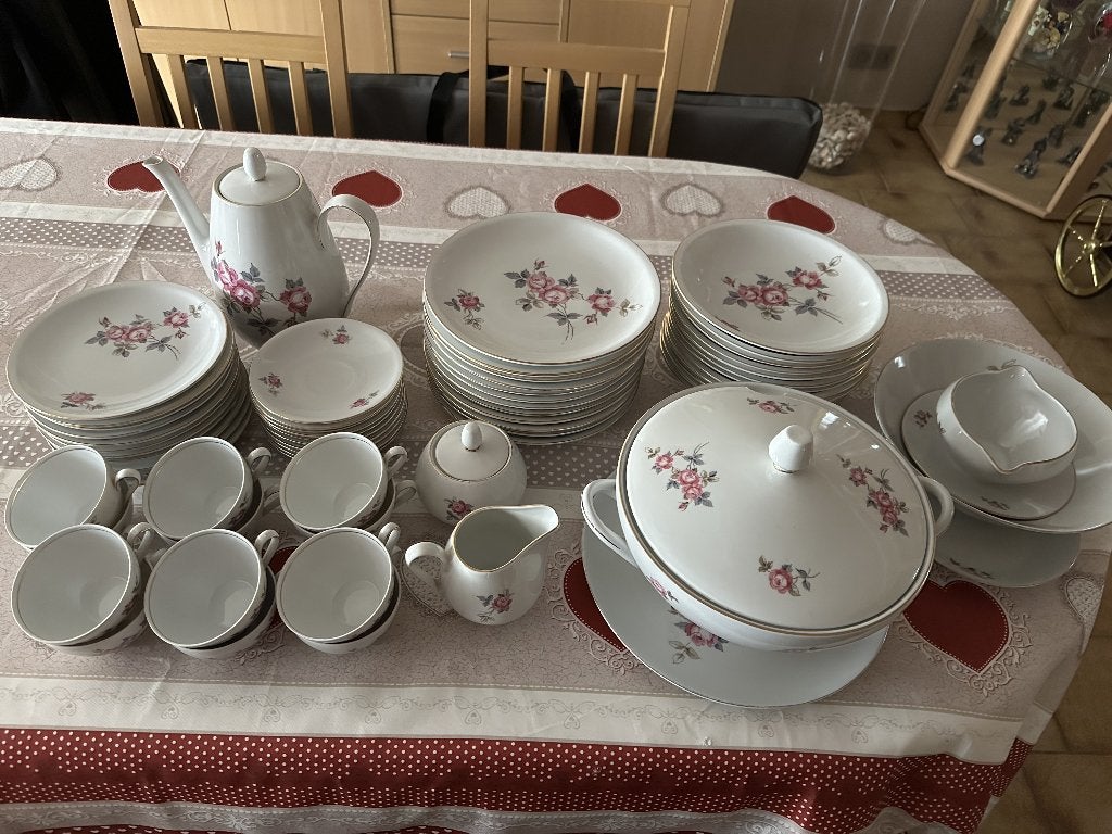 Vintage koffie- en eetservice, Antiek en Kunst, Antiek | Servies compleet, Ophalen