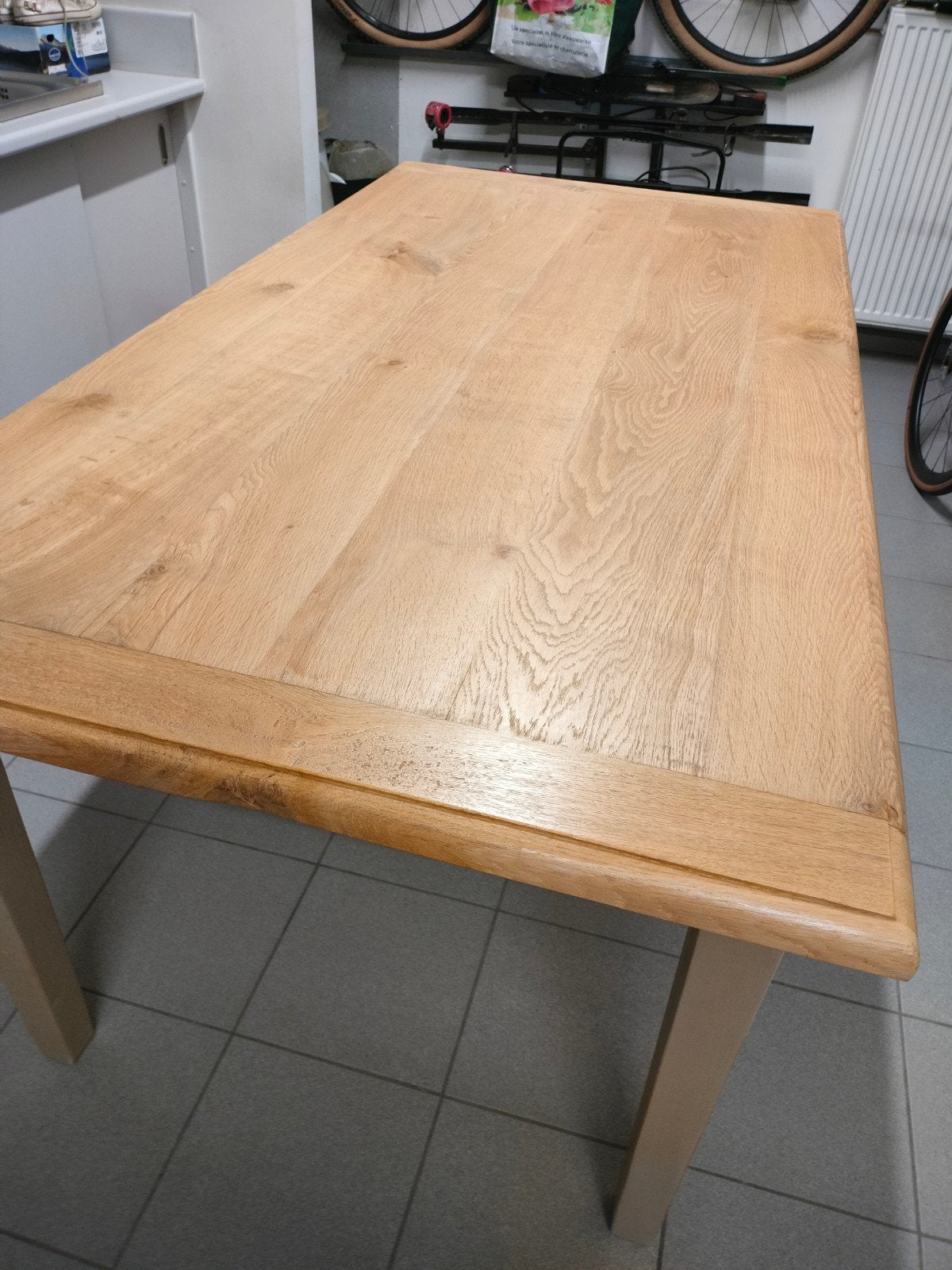 rustieke eiken tafel 1.80m +2x 50 cm verlengstuk, Huis en Inrichting, Ophalen, Eikenhout, 50 tot 100 cm, Zo goed als nieuw
