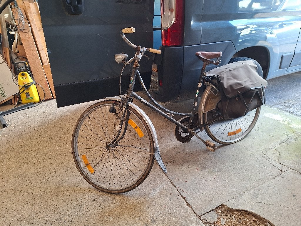Omafiets, Ophalen, Gebruikt