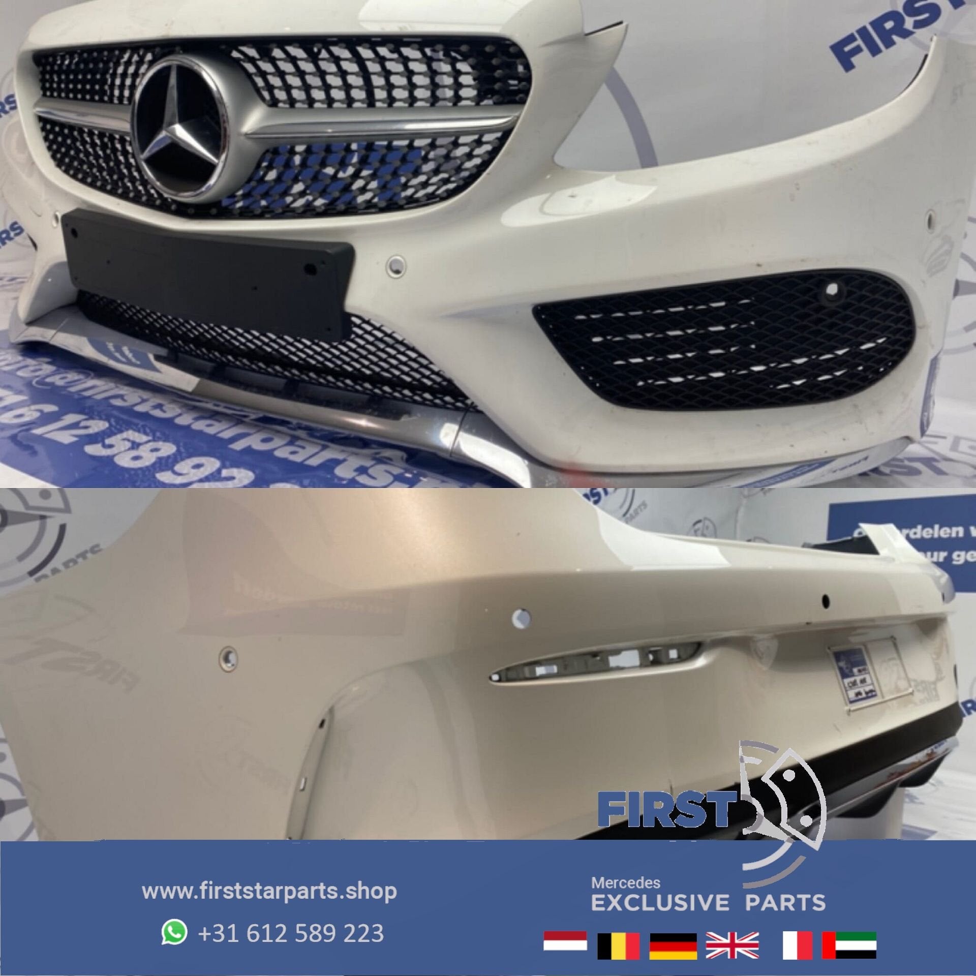 W205 C205 C43 AMG BODYKIT C KLASSE PAKKET BODY KIT WIT COUPÉ, Auto-onderdelen, Gebruikt, -, Ophalen of Verzenden, Bumper