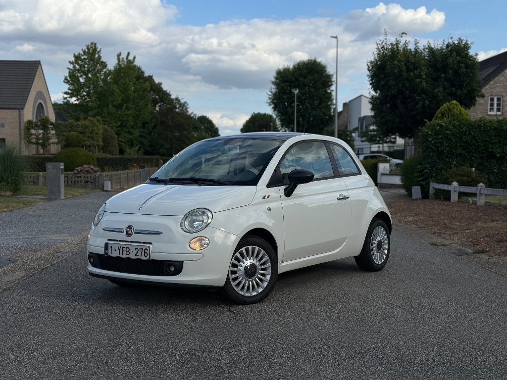 Fiat 500 1.2 Benzine – 05/2008 – 169.030 km, Voorwielaandrijving, Stof, 4 cilinders, Wit
