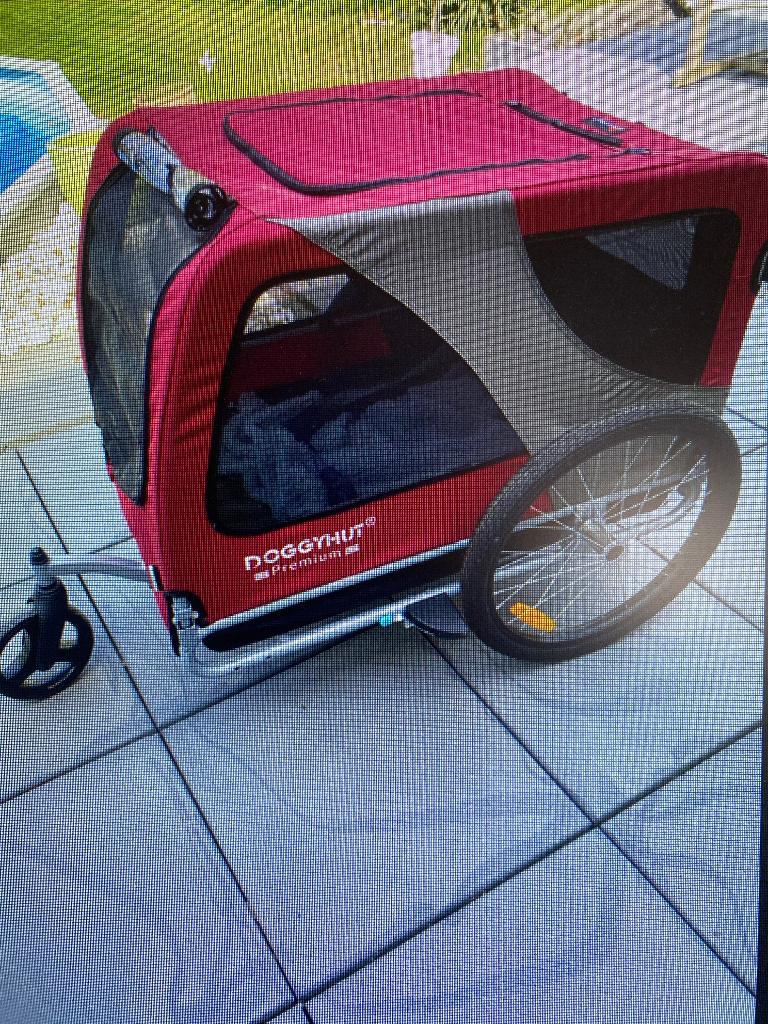 Grote fiets en wandelkar voor hond (tot 50 kg), Fietsen en Brommers, Opvouwbaar, Nieuw, Hondenkar, 40 tot 60 kg