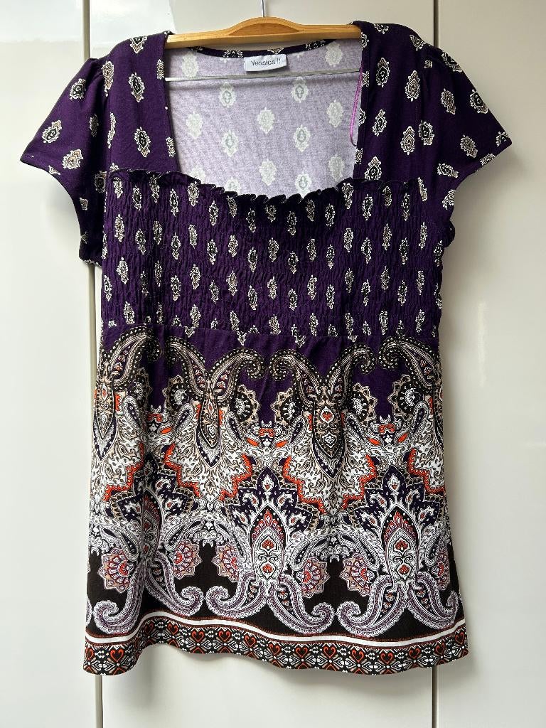Tee-shirt mauve Yessica - Taille M *, Manches courtes, Taille 38/40 (M), Enlèvement ou Envoi, Yessica
