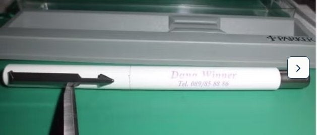 PARKER BALPEN blauw  "DANA WINNER" opdruk, Ophalen of Verzenden, Balpen, Parker