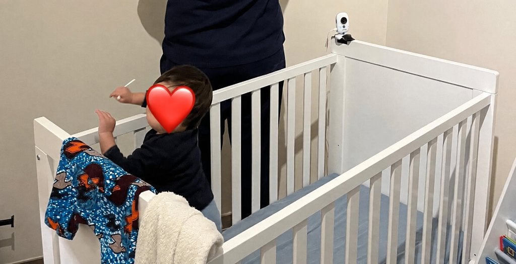 Wit Bopita Babyflex babybedje – goede staat, Kinderen en Baby's, Babywiegjes en Ledikanten, Ophalen, Ledikant