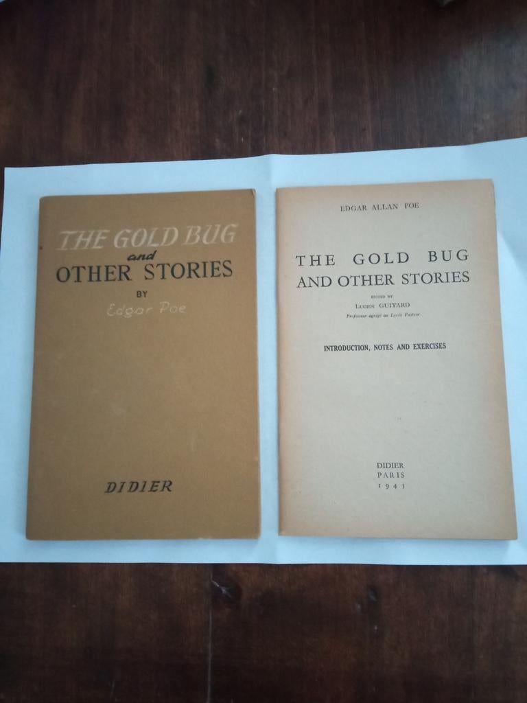 Edgar Allan Poe The gold bug and other stories Didier 1945, Ophalen of Verzenden, Zo goed als nieuw, Edgar Allan Poe