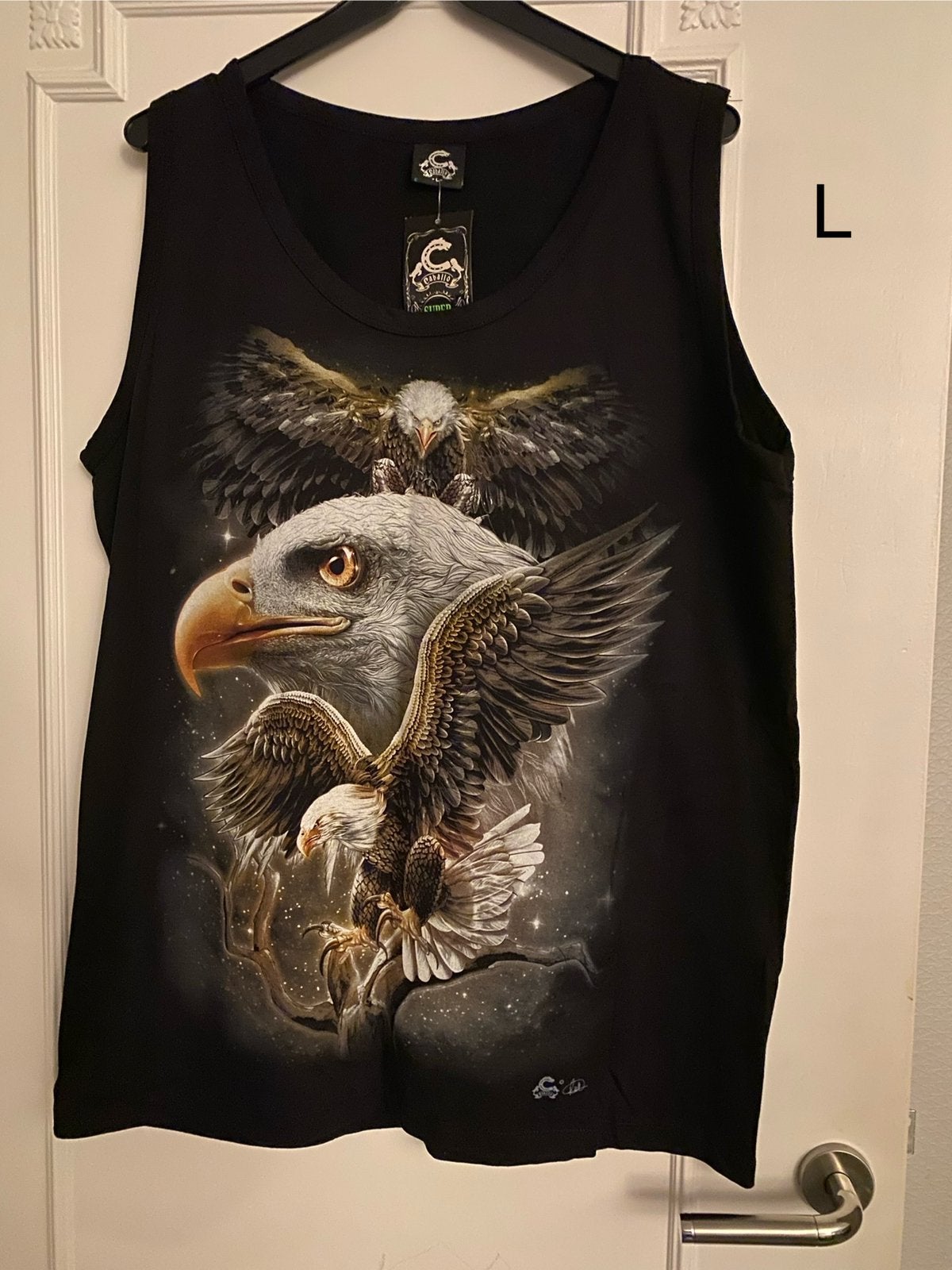Tshirt topjes /man vrouw /arend motief /large, Kleding | Dames, Topjes, Ophalen of Verzenden, Nieuw