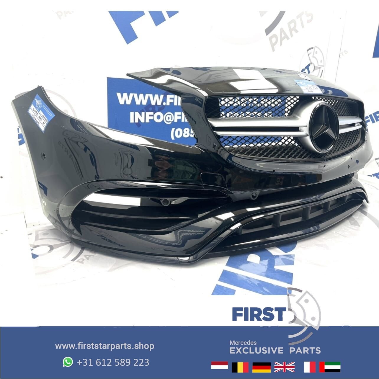 W176 Facelift A45 AMG Voorbumper COMPLEET Mercedes A Klasse, Gebruikt, -, Voor, Ophalen of Verzenden