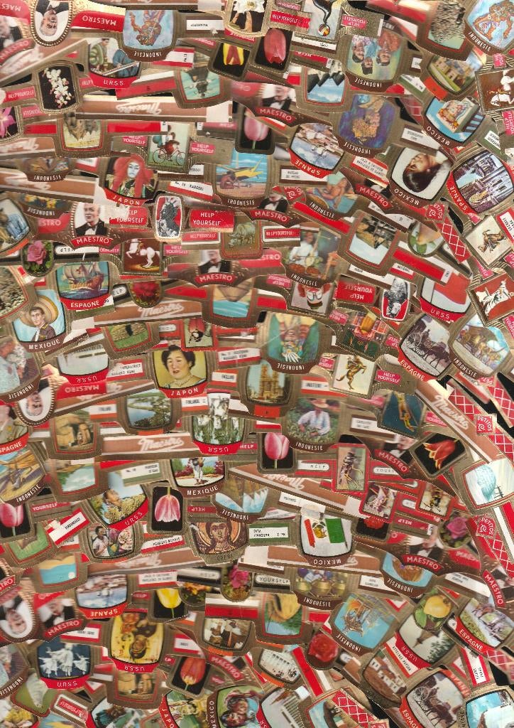 lot de 1000 très anciens bracelets à cigares de Varia, Collections, Envoi, Utilisé, Bagues de cigare
