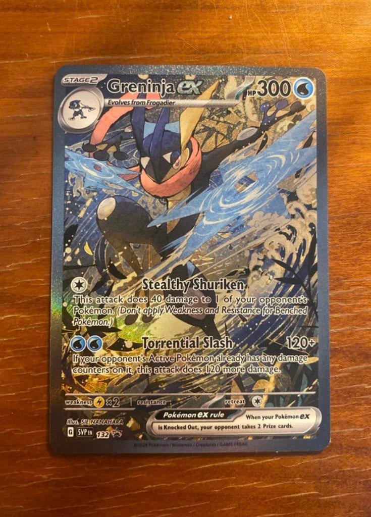 Greninja ex promo 132, Hobby en Vrije tijd, Verzamelkaartspellen | Pokémon, Ophalen of Verzenden, Nieuw, Losse kaart