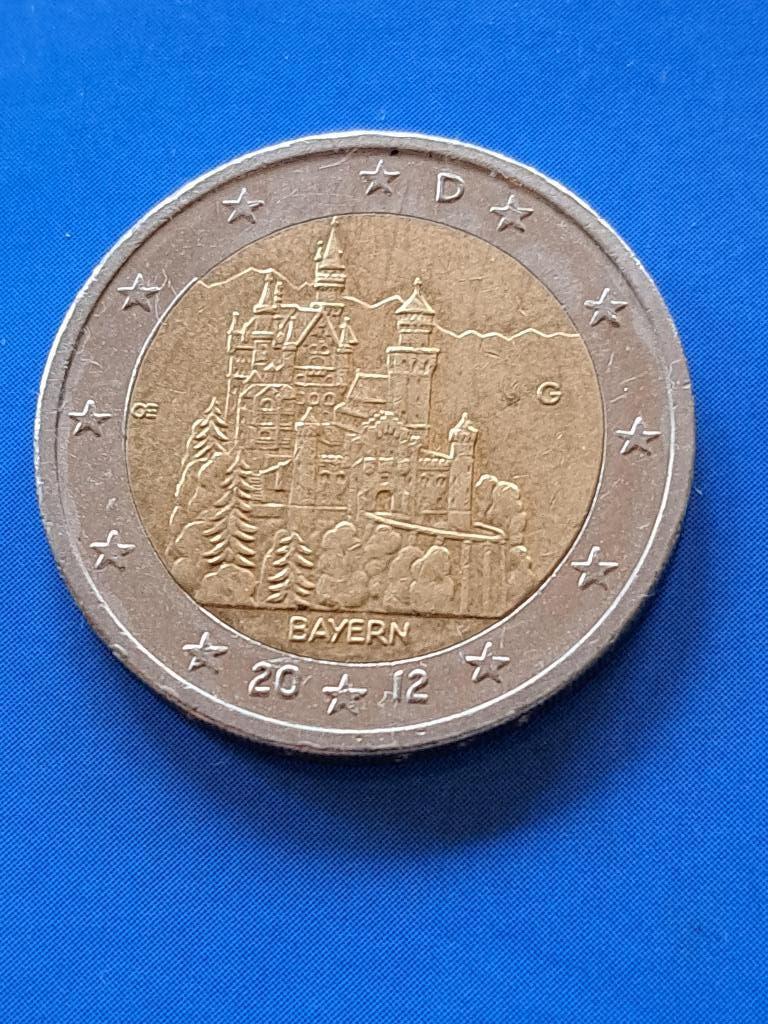 2012 G Allemagne 2 euros Bayern Karlsruhe, Envoi, Allemagne, 2 euros, Monnaie en vrac