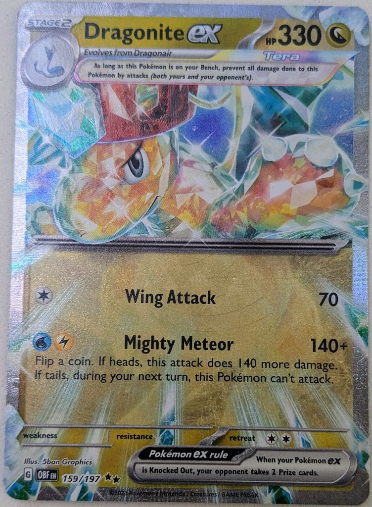 Ancienne carte Pokémon Dragonite (159/197), Collections, Enlèvement ou Envoi, Neuf, Carte(s) à jouer