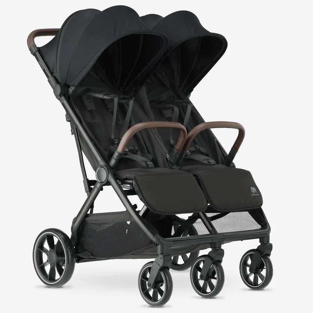 DERYAN Rolo X2 XL V2 Duo Buggy – 0-4 Jaar - Zwart, Enlèvement ou Envoi, Comme neuf, Autres marques, Protection de pluie