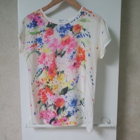 Topje nieuw zijde bloemenprint Blugirl/Blumarine mt 38(it42), Kleding | Dames, Topjes, Meerkleurig, Nieuw, Ophalen of Verzenden