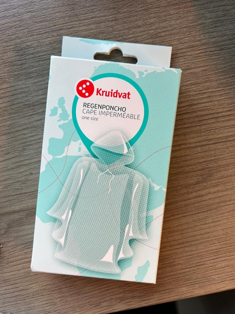 Regenponcho one size, Caravanes & Camping, Vêtements de pluie, Enlèvement ou Envoi, Neuf, Poncho de pluie, Heren