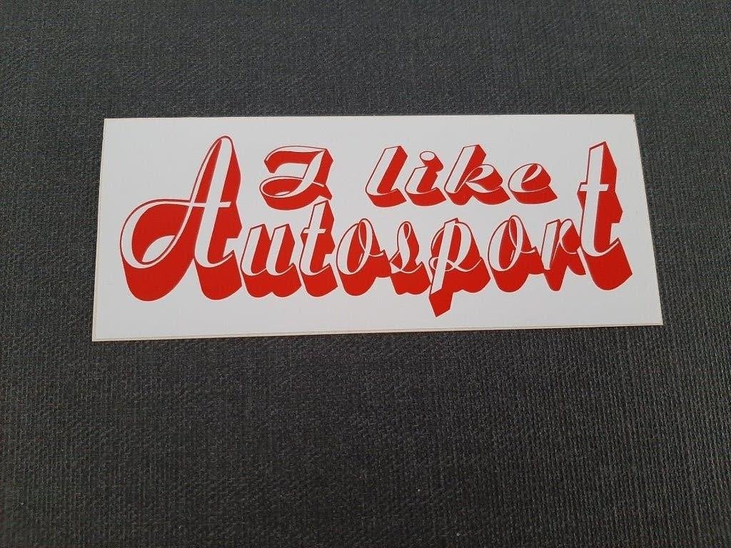 sticker I Like Autosport, Enlèvement, Comme neuf, Autocollant