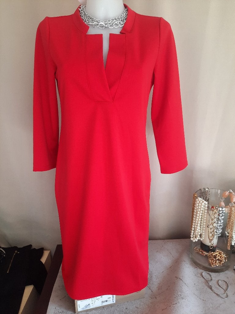 Nieuw rood kleedje M, Kleding | Dames, Maat 38/40 (M), Nieuw, Ophalen of Verzenden, Knielengte