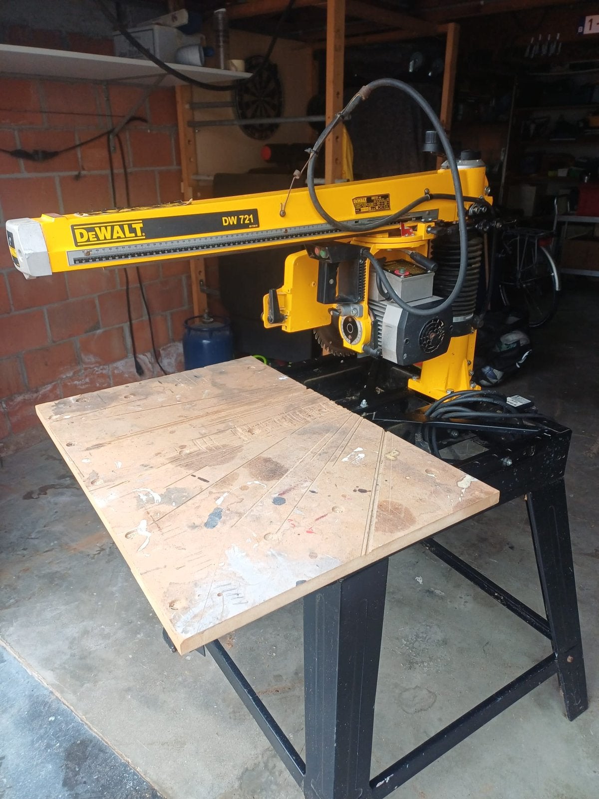 Scie radiale DeWalt DW721, Enlèvement, Utilisé