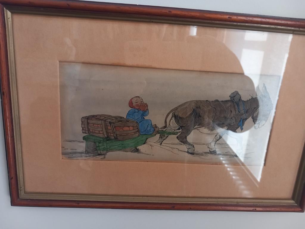Ik zoek van kunstschilder Alfred Ost aquarel en postkaarten, Ophalen of Verzenden