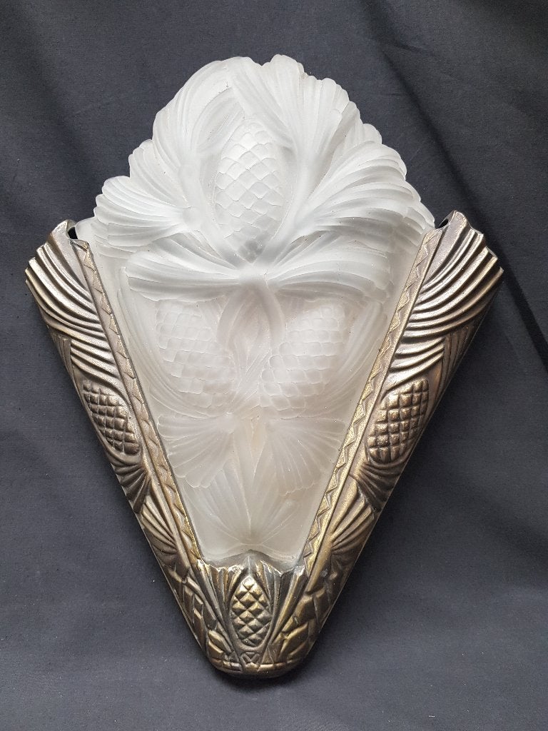 Grande applique murale Art Déco (hauteur 44 cm)., Enlèvement ou Envoi