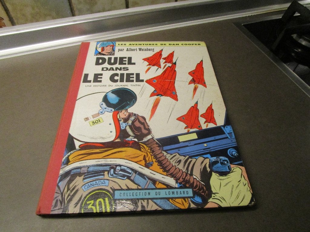 Dan Cooper - Duel dans le ciel - HC - 1962 - 1e druk, Boeken, Stripverhalen, Gelezen, Eén stripboek, Albert weinberg, Ophalen of Verzenden