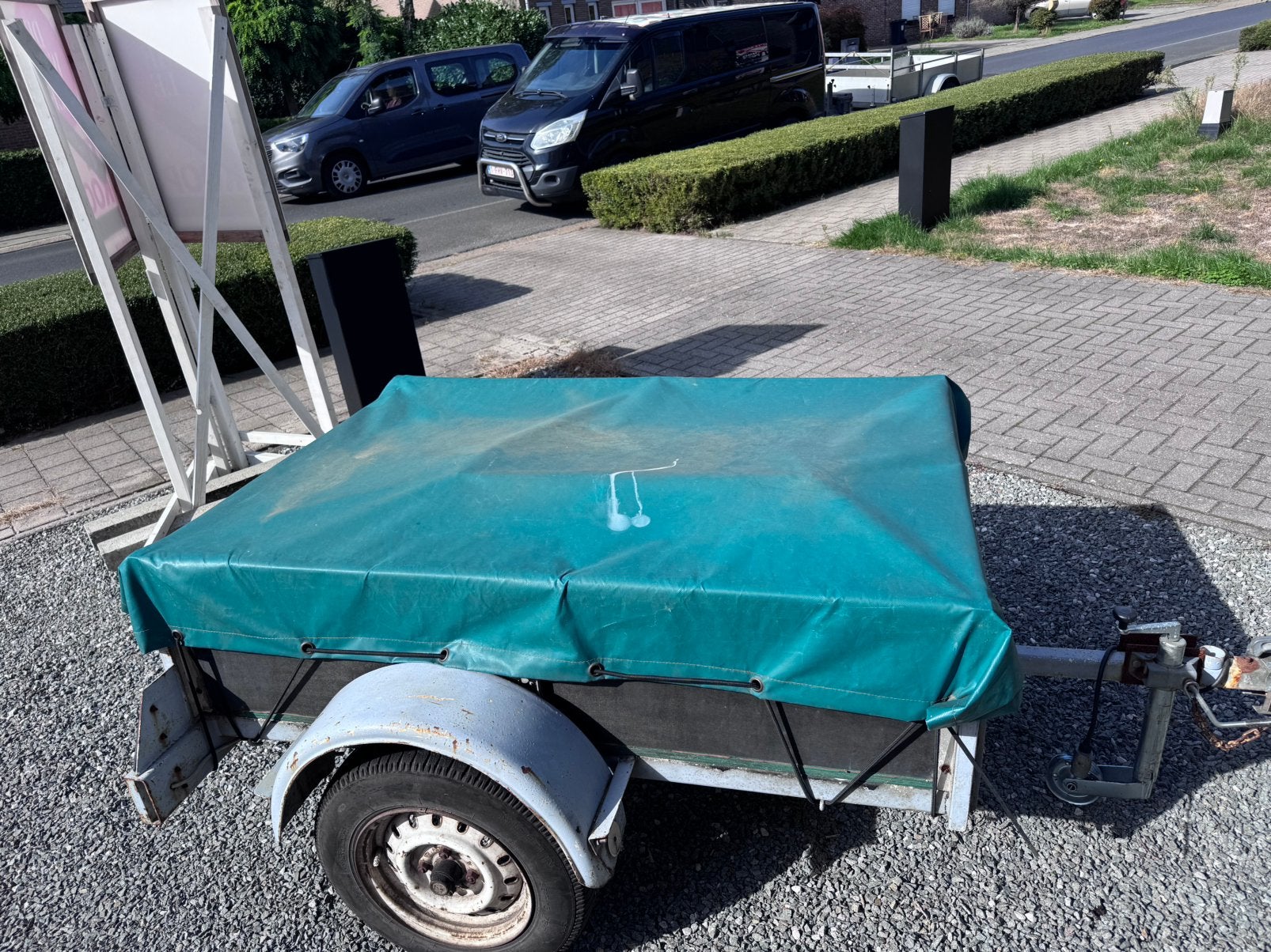 Gereserveerd Aanhangwagen enkelas, Enlèvement, Utilisé