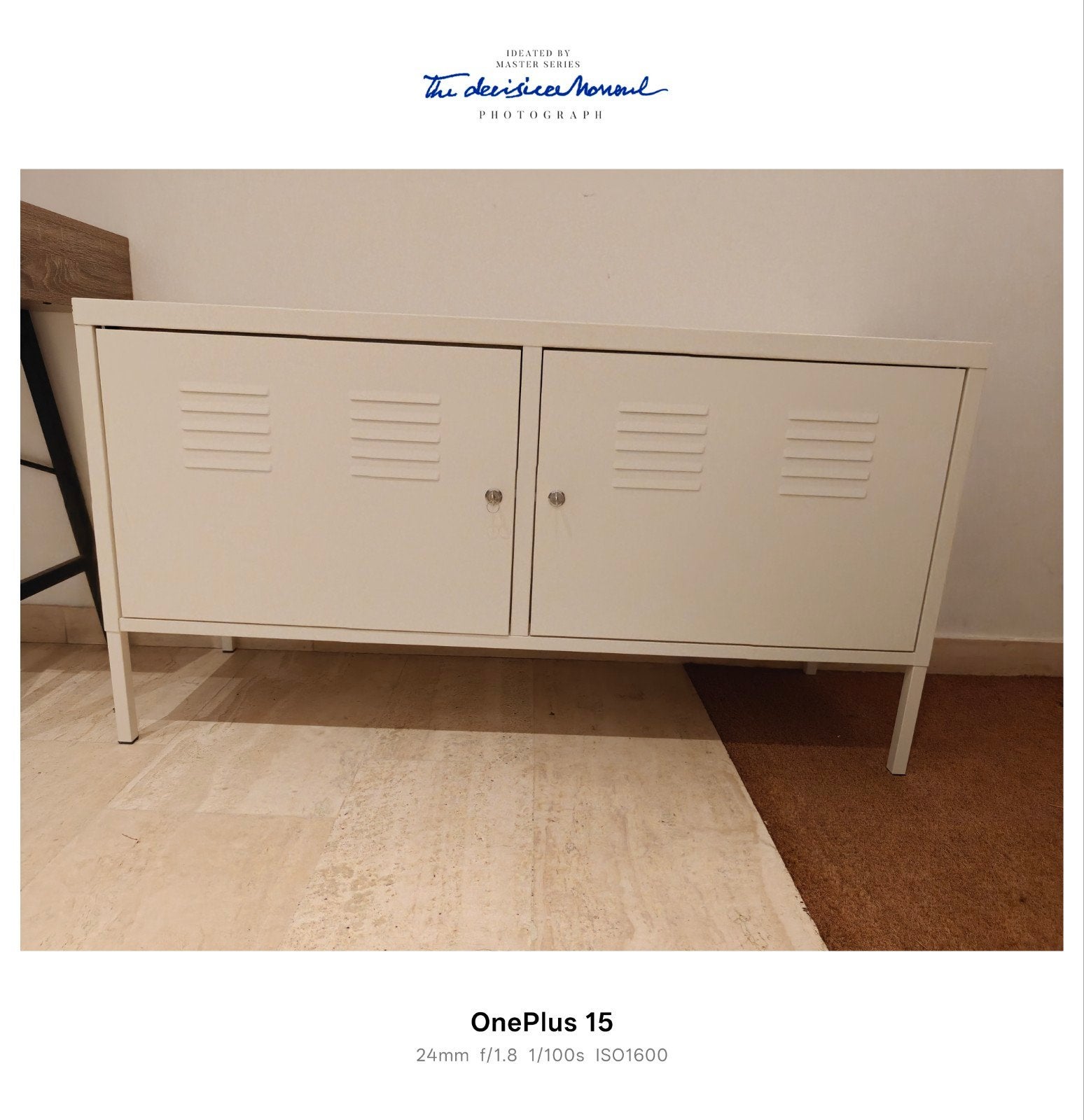 meuble Ikea en fer blanc cassé en état impeccable, 100 à 150 cm, 25 à 50 cm, Comme neuf, Enlèvement
