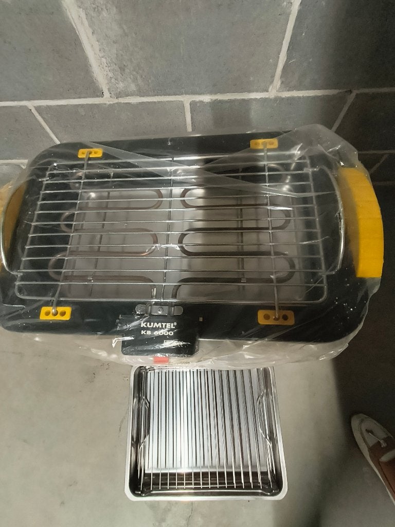Elektrische tafelgril Kumtel- nieuw, Jardin & Terrasse, Barbecues électriques, Enlèvement, Neuf, Kumtel