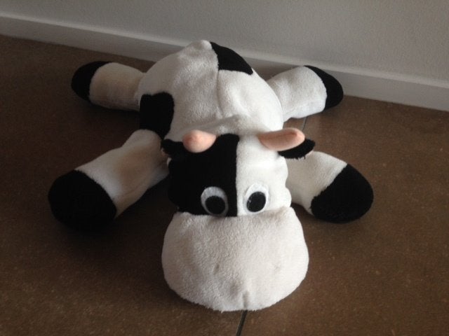 Knuffel koe/zak, Zo goed als nieuw, Middelgroot (20 tot 80 cm), Wasbaar, Verzenden