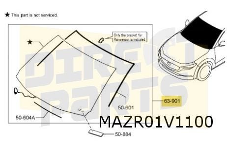 Mazda CX-30 (8/19-) Voorruit (Sensor/verwarming) Origineel!, -, -, Nieuw, Ophalen of Verzenden