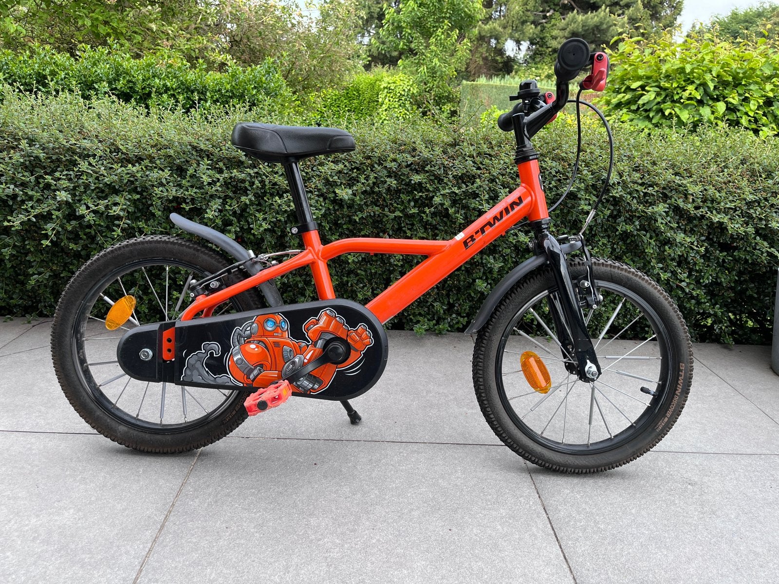 Kinderfiets 16 inch (3 tot 6 jaar), Ophalen, Zijwieltjes, Velgrem, 16 tot 20 inch