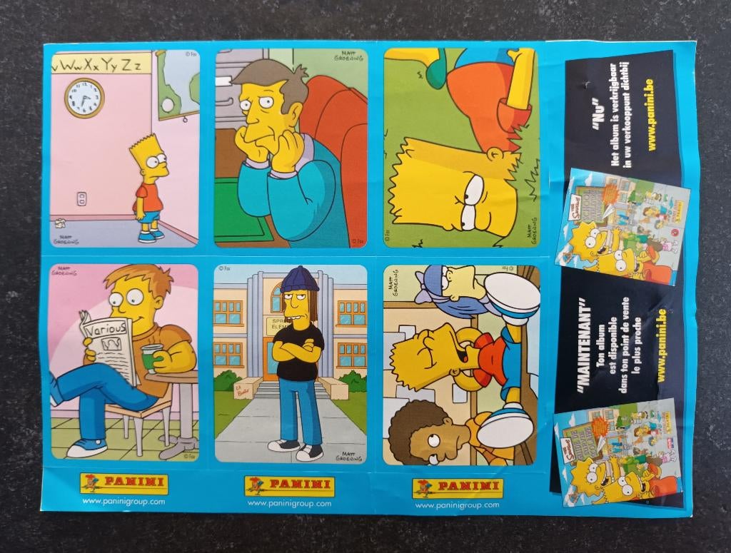 Stickers The Simpsons - School overlevingshandboek, Verzamelen, Verzenden, Nieuw