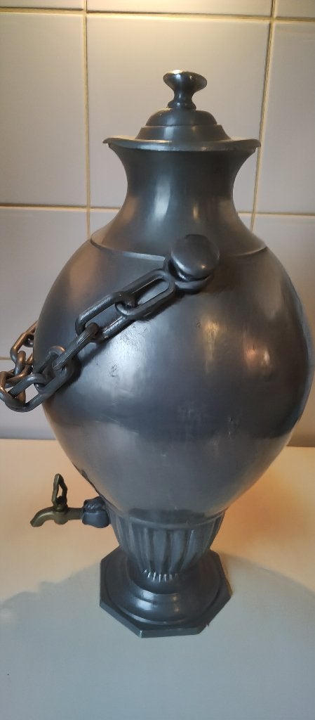 tekoop tinnen kan hoogte 40 cm 4.5kg, Antiek en Kunst, Ophalen