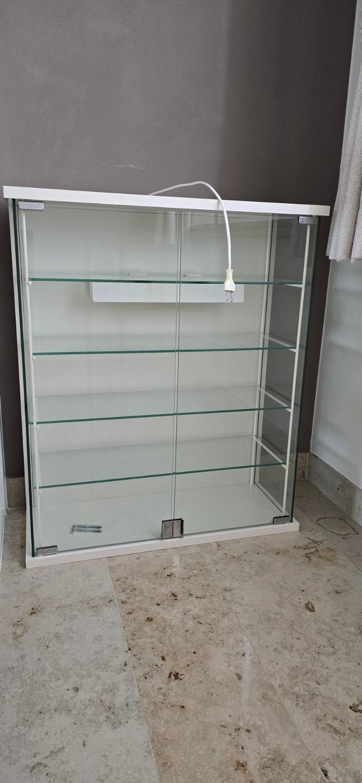 vitrine, Maison & Meubles, Avec porte(s), Moins de 25 cm, Autres essences de bois, Moins de 100 cm