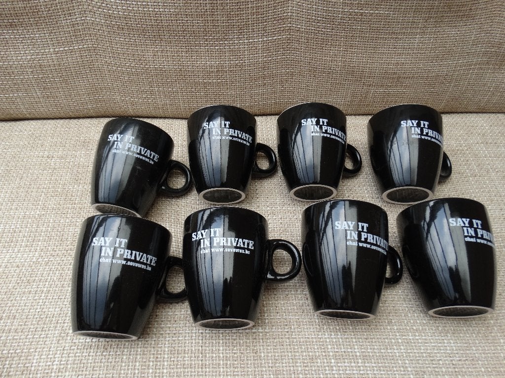 8 grote koffiemokken, Mug, Comme neuf, Enlèvement, Autres matériaux