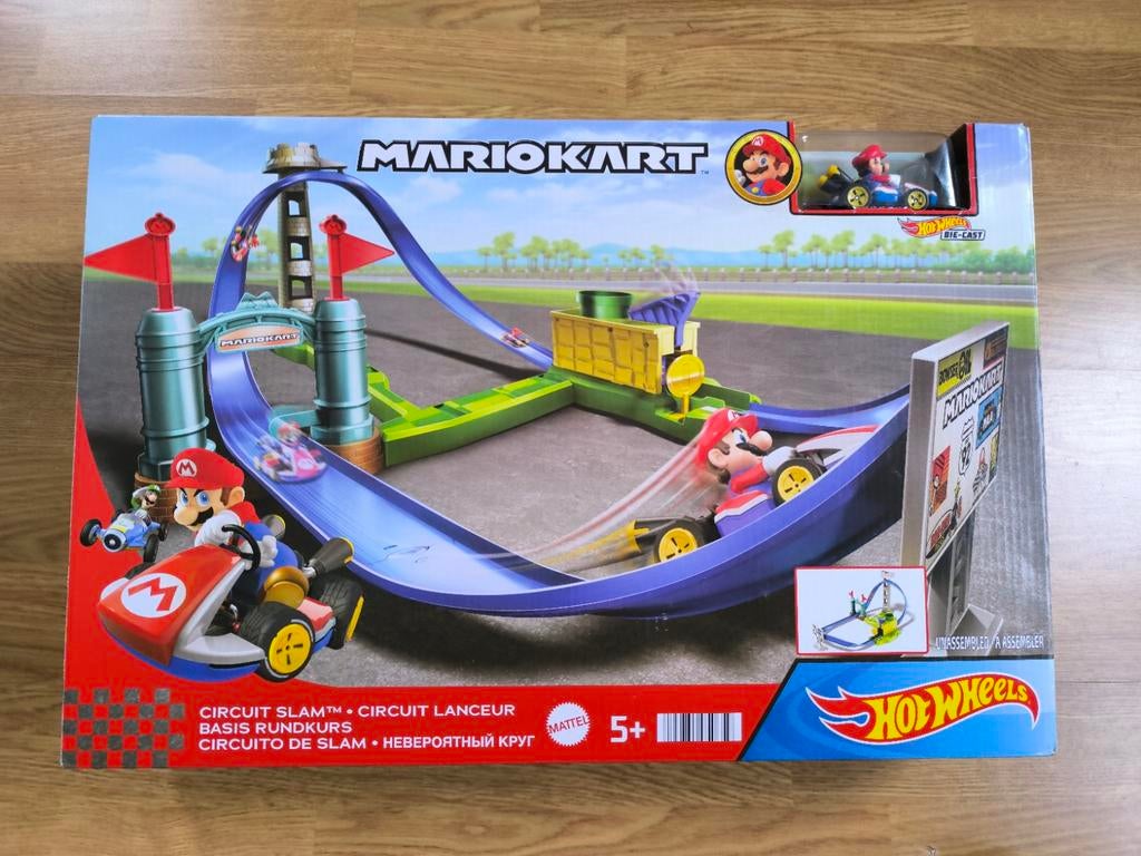 Mario kart circuit slam - hotwheels - Mattel - mariokart., Enlèvement ou Envoi