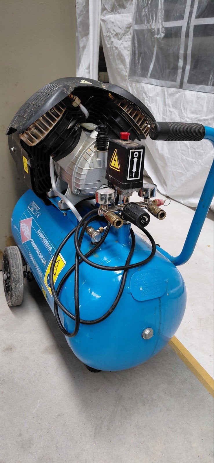 Compressor 50L in goede staat. Werkt prima., Enlèvement