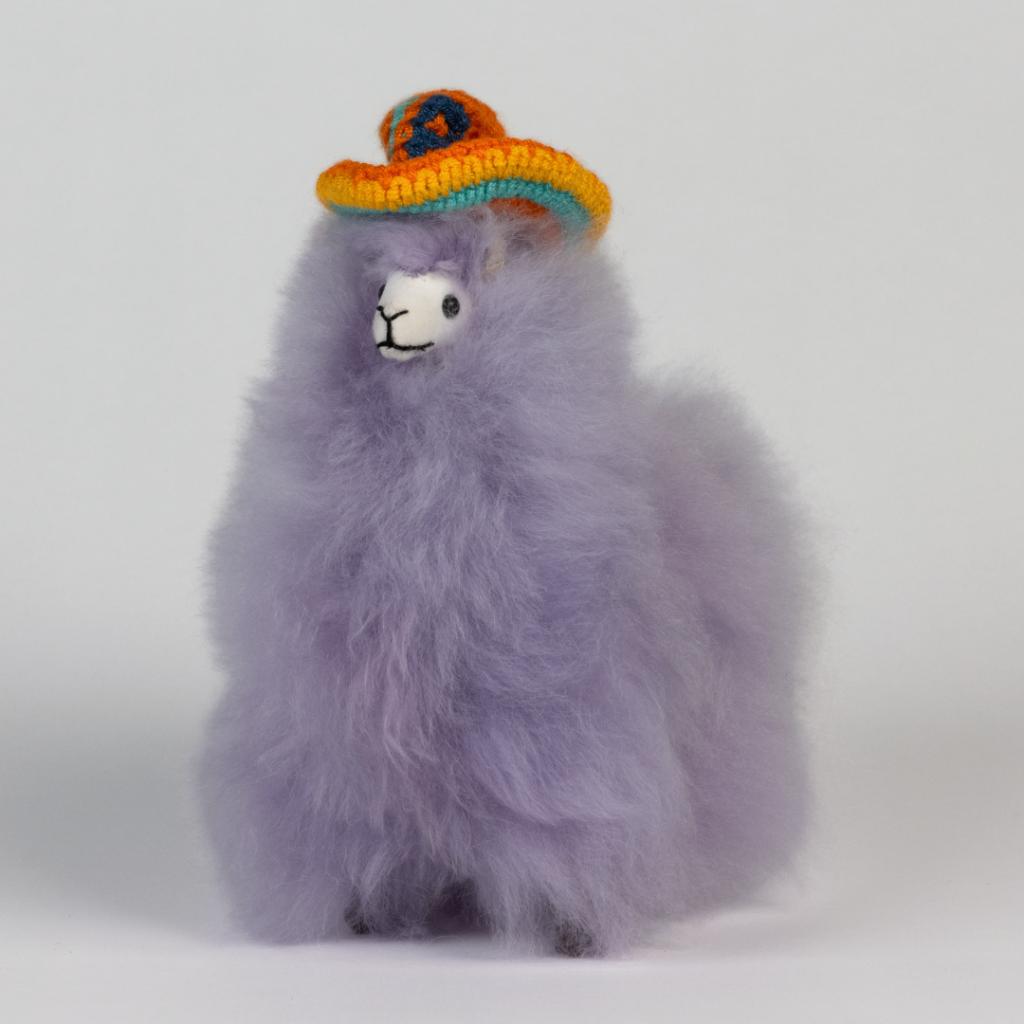 Baby Alpaca Knuffel Paars (15cm) handgemaakt in Peru, Verzenden, Nieuw, Overige typen