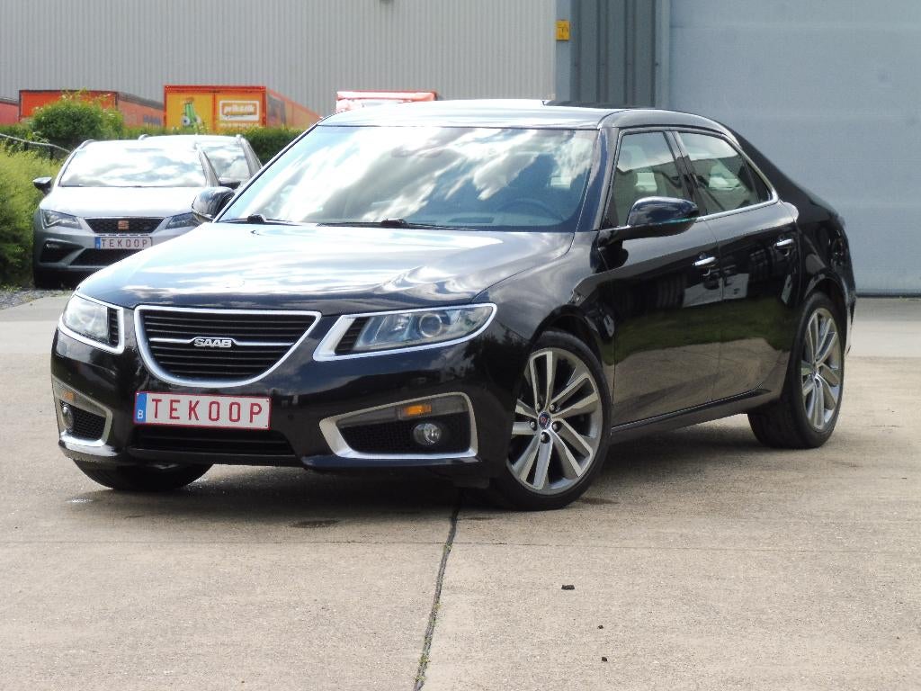 Saab 9-5 NG, 2.0T Hirsch 260pk, 2010, Aero, Automaat, ..., Beige, 4 cilinders, Zwart, Leder