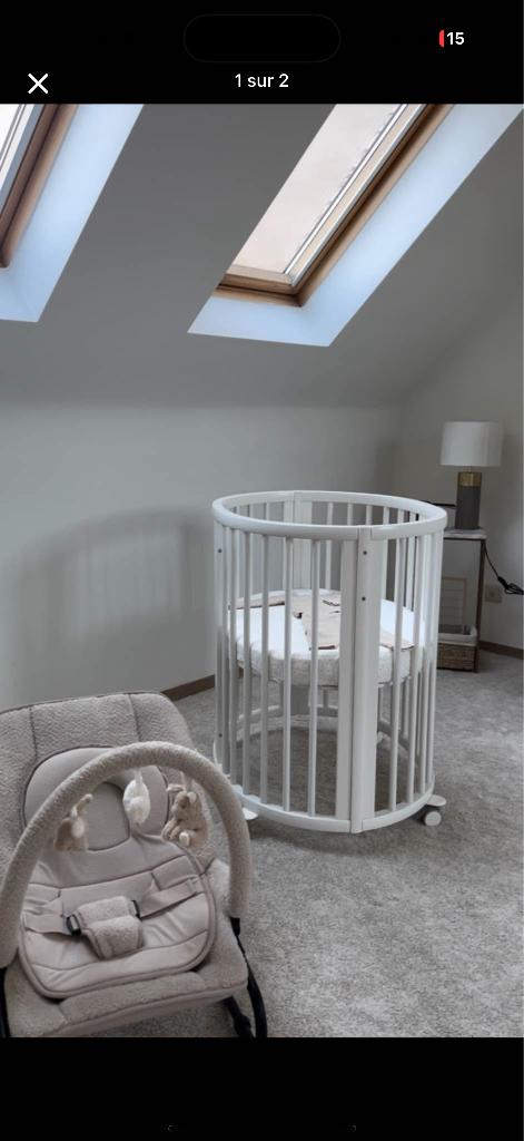 Lit Stokke Mini, Enfants & Bébés, Enlèvement, Neuf, Moins de 140 cm, Matelas