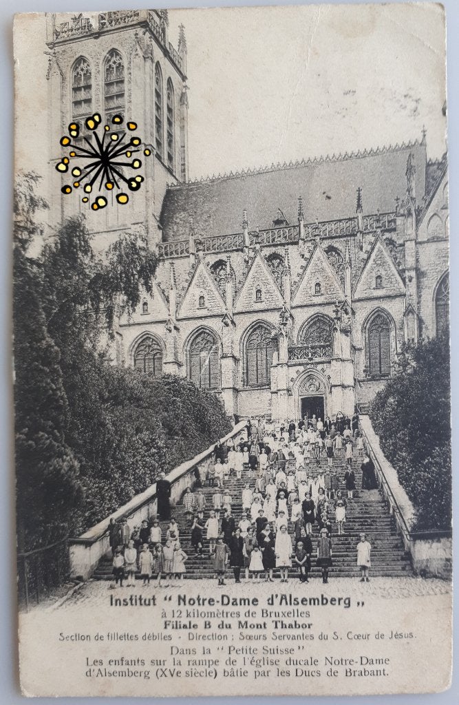 Oude postkaart +- 1910 ALSEMBERG INSTIT. Notre Dame Ref E 68, Ophalen of Verzenden, Voor 1920, Gelopen, Vlaams-Brabant