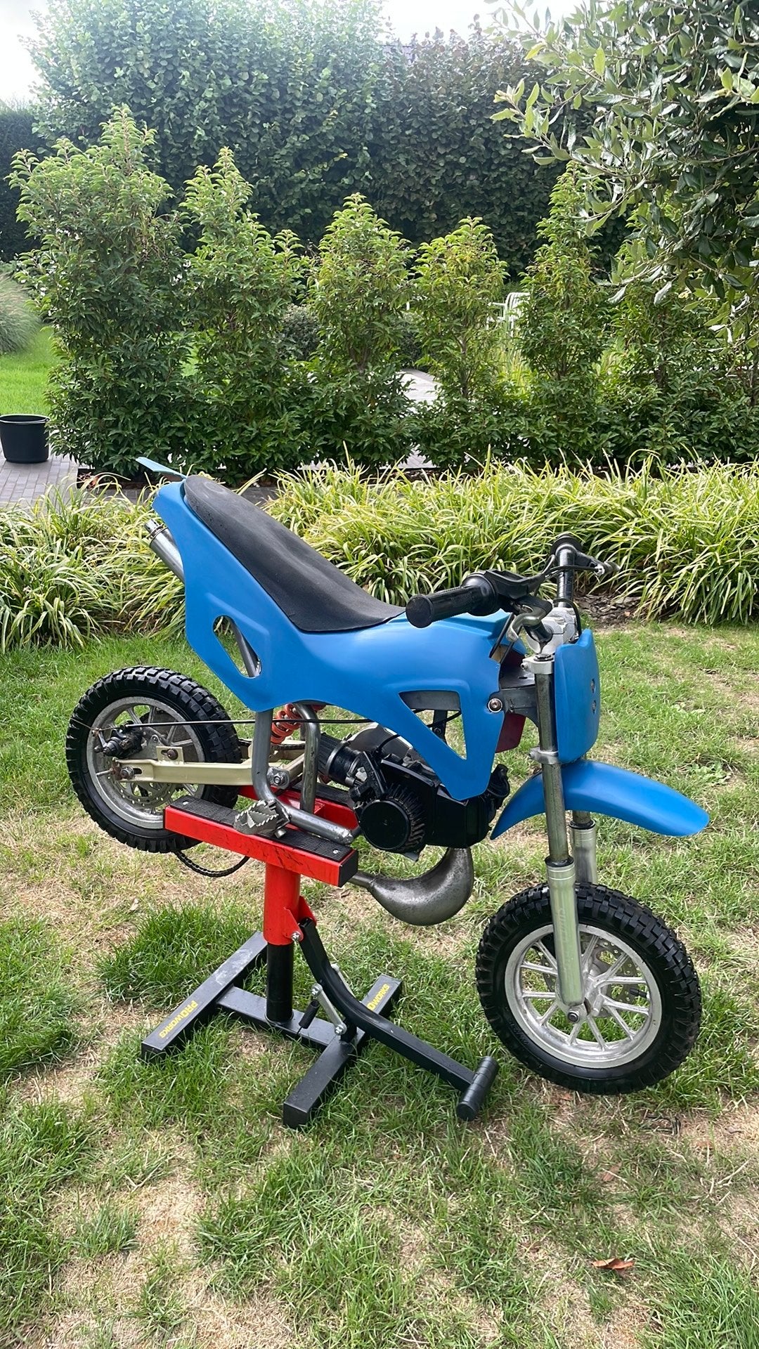 Crossbrommer Pitbike 49cc. (werkt), Fietsen en Brommers, Brommers | Crossbrommers, Ophalen, Zo goed als nieuw