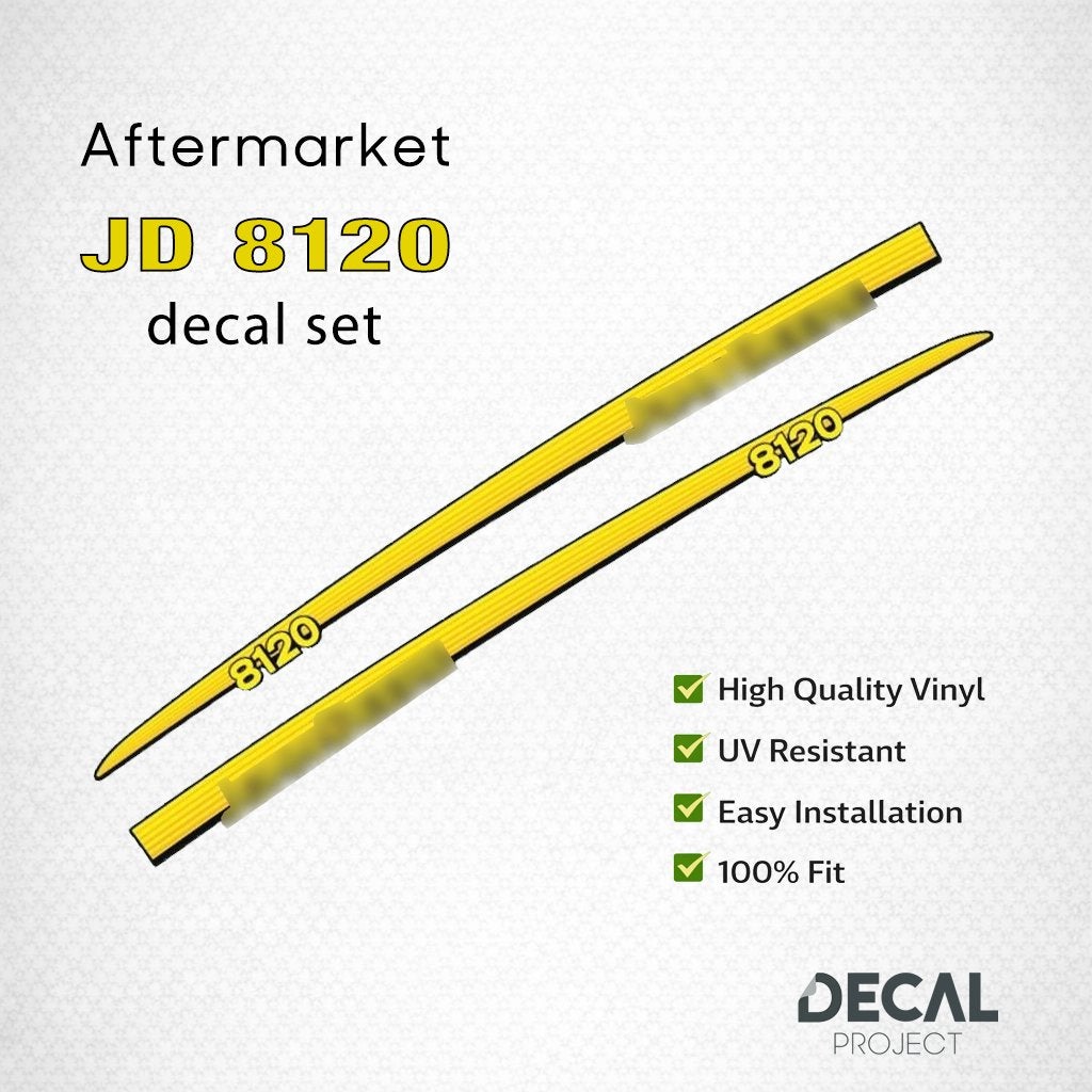 Autocollants de rechange John Deere 8120 - 8430, Envoi