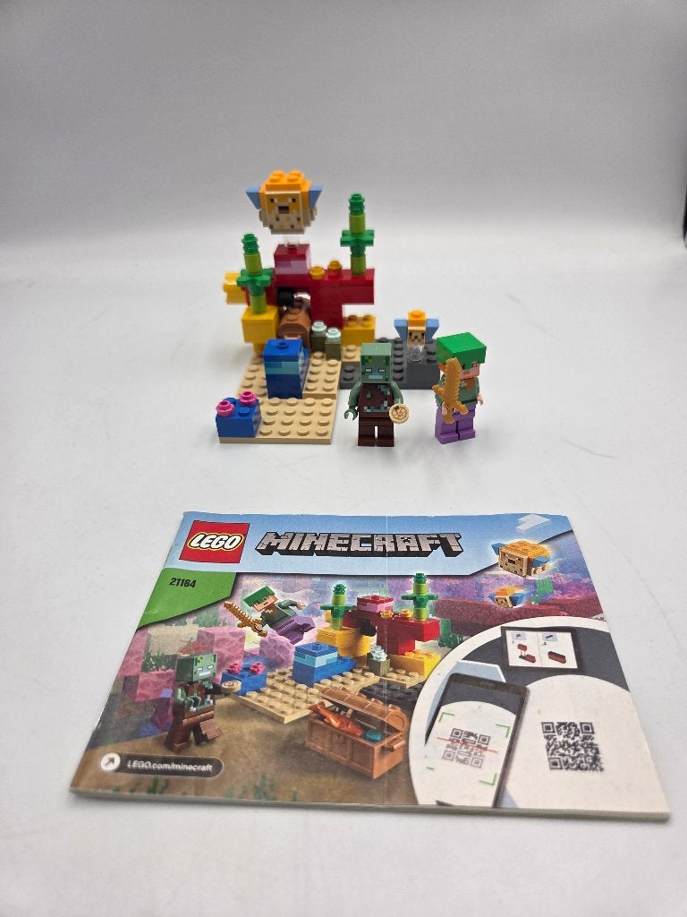 Lego Minecraft 21164 The Coral Reef, Compleet, Minecraft, Lego, Ophalen of Verzenden