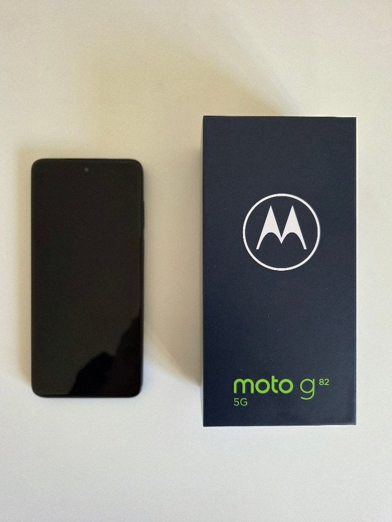 Motorola Moto G82 5G – 6GB RAM / 128GB opslag, Telecommunicatie, Ophalen, Gebruikt, Blauw, Touchscreen