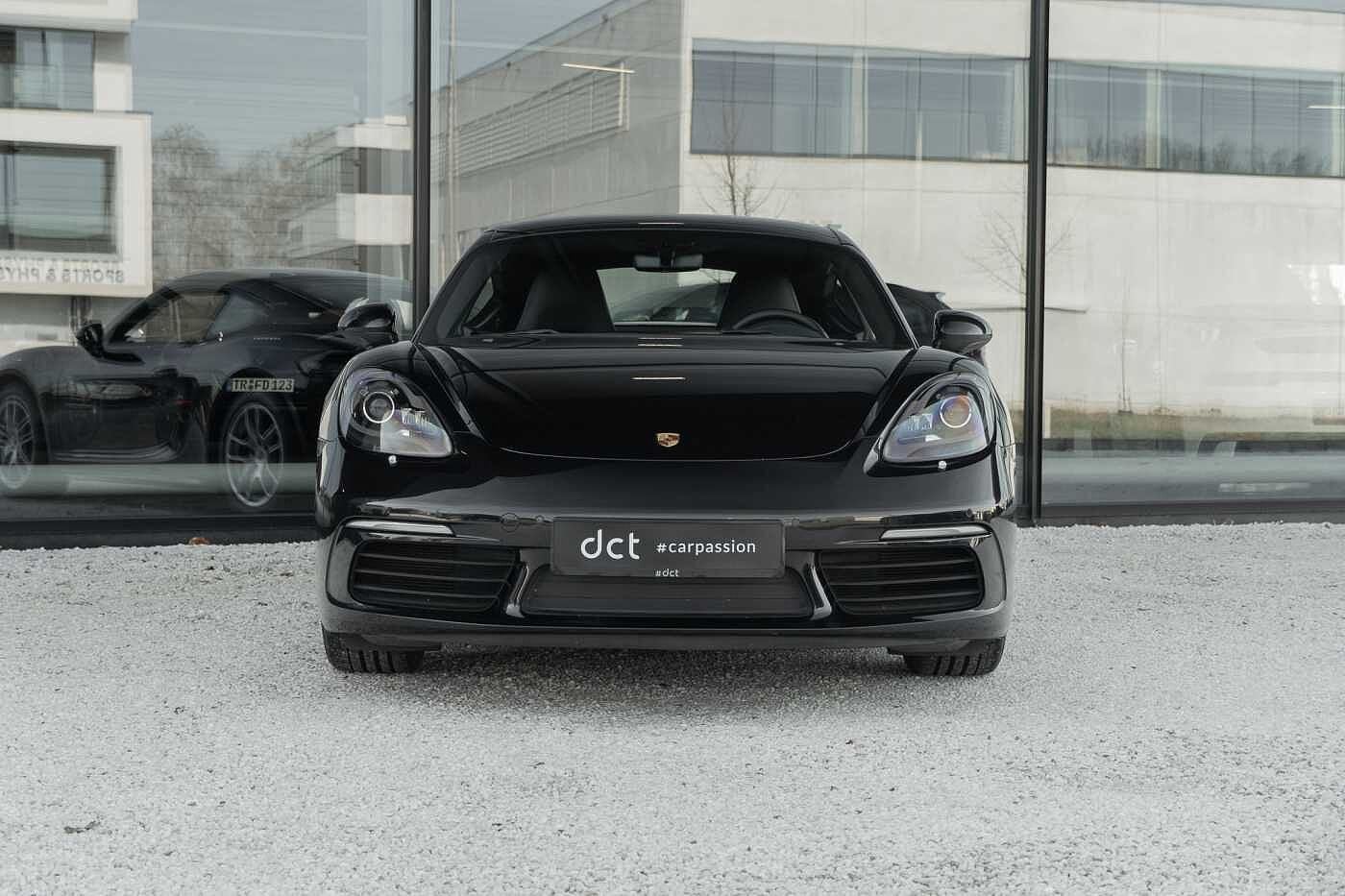 Porsche 718 CAYMAN (bj 2020, automaat), Auto's, 4 cilinders, Zwart, Leder, 2 deurs