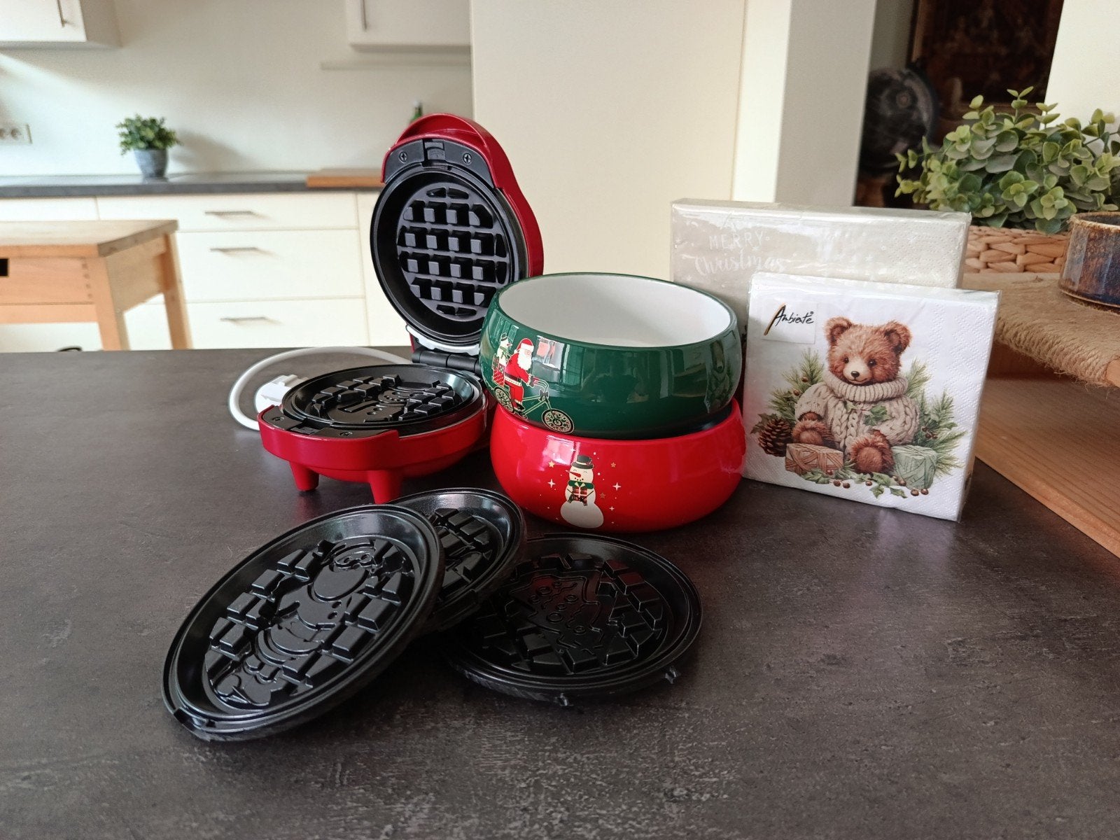 Zomerverkoop - Mini Wafelijzer, Electroménager, Gaufriers, Enlèvement, Plaques amovibles, Neuf