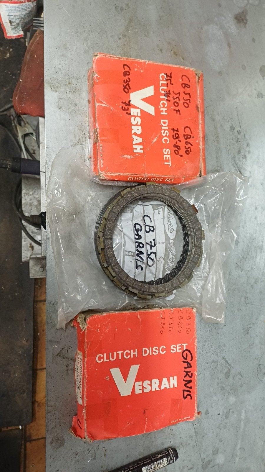 Koppelingsplaten cb 750-550-350-250, Ophalen