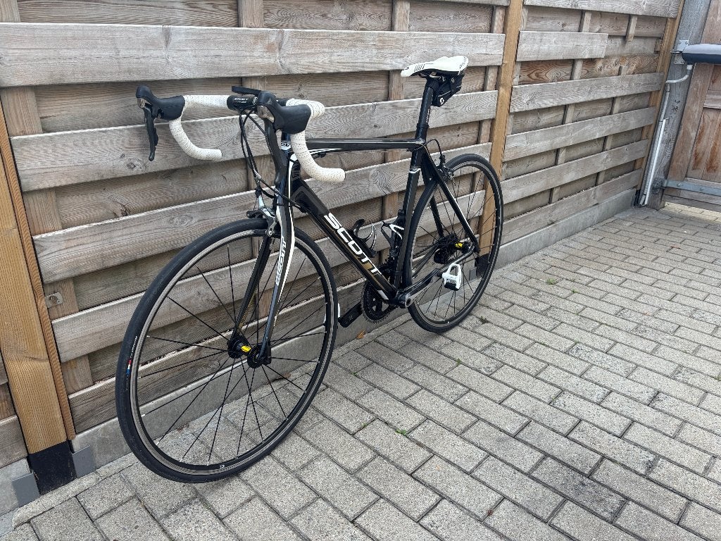koersfiets scott full carbon volledige groepset van dura ace, Ophalen, 28 inch, Zo goed als nieuw, 15 tot 20 versnellingen