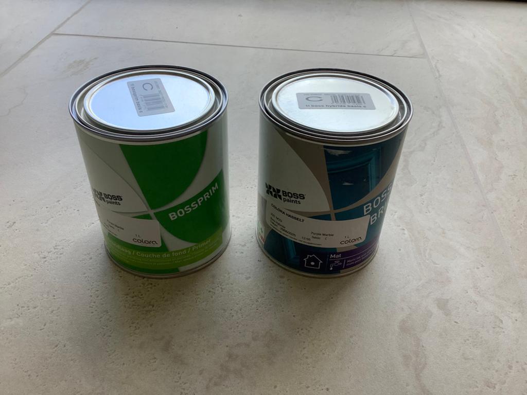 Boss paints - Purple marble, Doe-het-zelf en Bouw, Verf, Beits en Lak, Overige kleuren, Nieuw, Ophalen of Verzenden, Lak